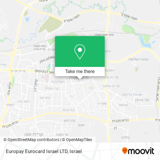 Europay Eurocard Israel LTD map