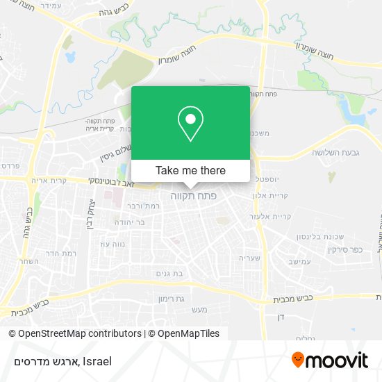 ארגש מדרסים map