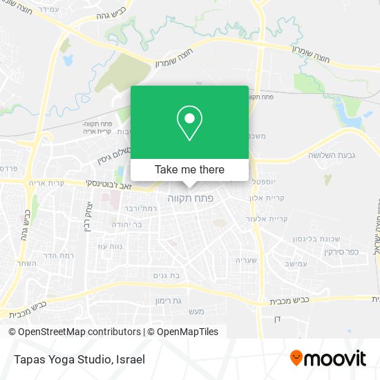 Карта Tapas Yoga Studio