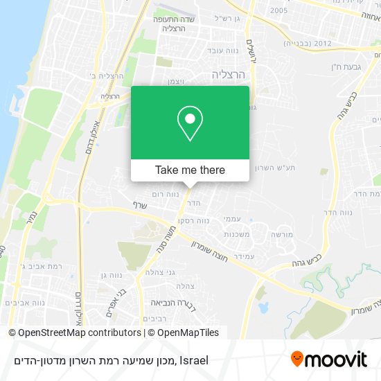 מכון שמיעה רמת השרון מדטון-הדים map