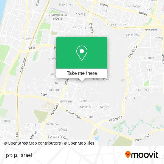Карта גן ניצן