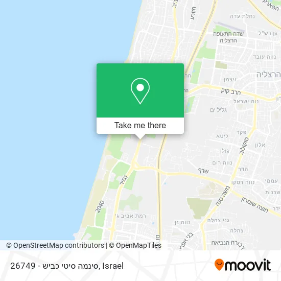 26749 - סינמה סיטי כביש map