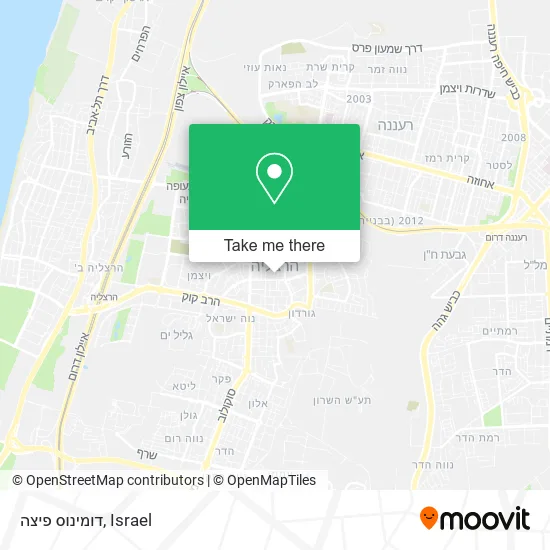 Карта דומינוס פיצה