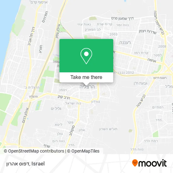 Карта דפוס אהרון