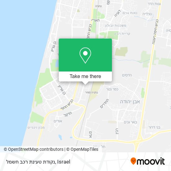 נקודת טעינת רכב חשמל map