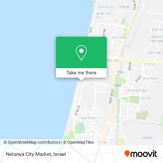 Netanya City Market map