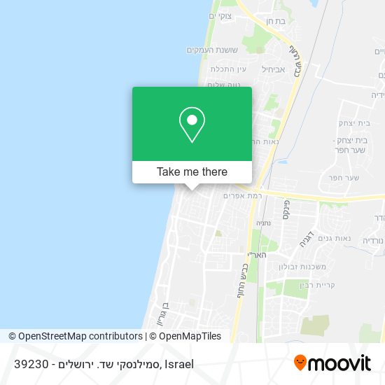 39230 - סמילנסקי שד. ירושלים map