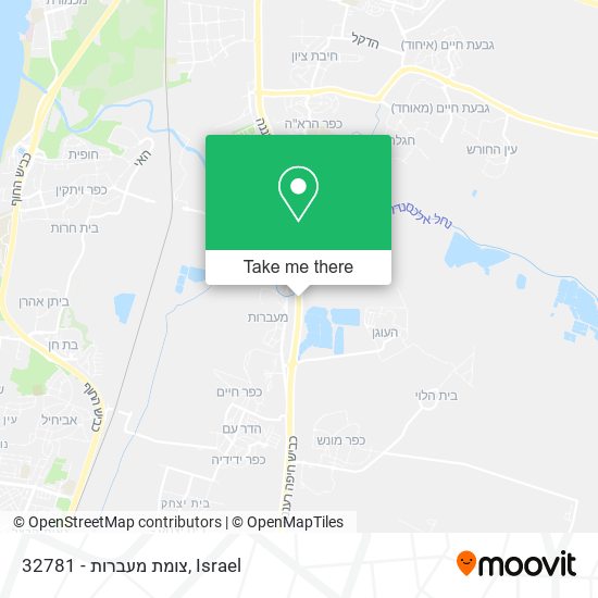 32781 - צומת מעברות map