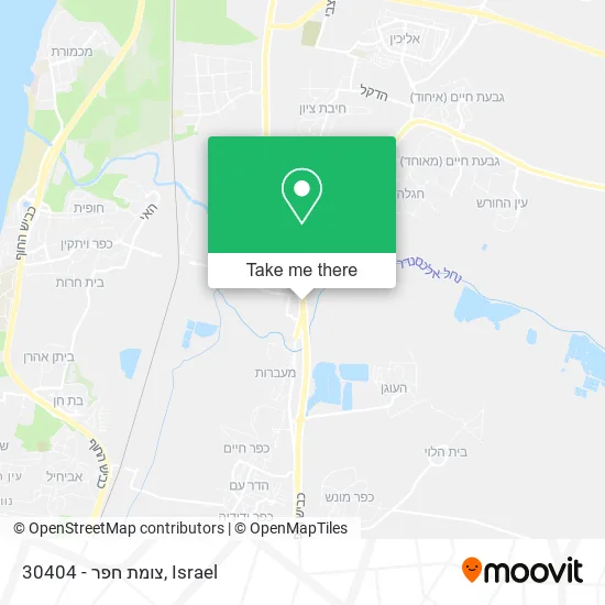 Карта 30404 - צומת חפר