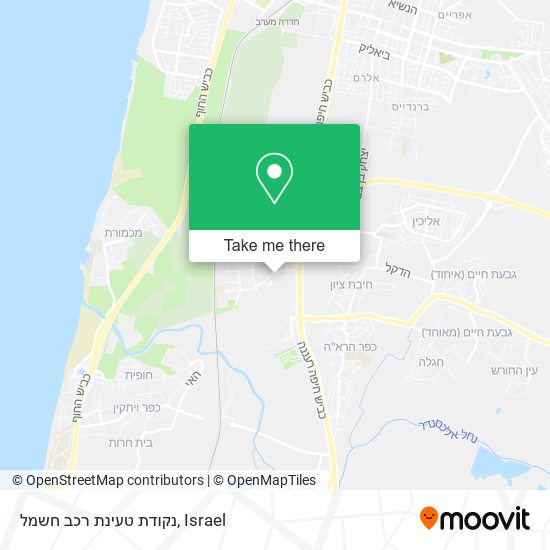 Карта נקודת טעינת רכב חשמל