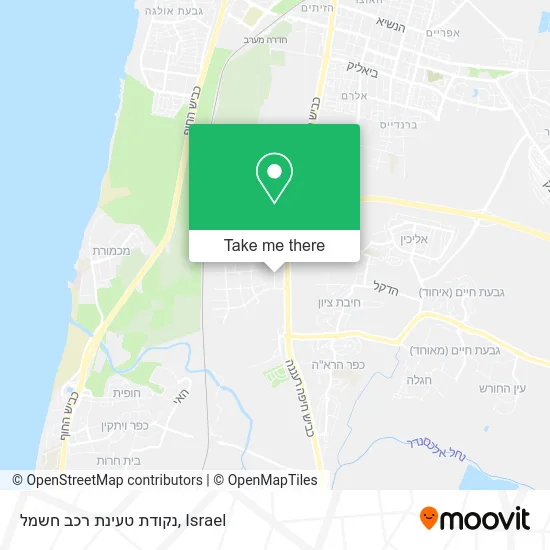 Карта נקודת טעינת רכב חשמל