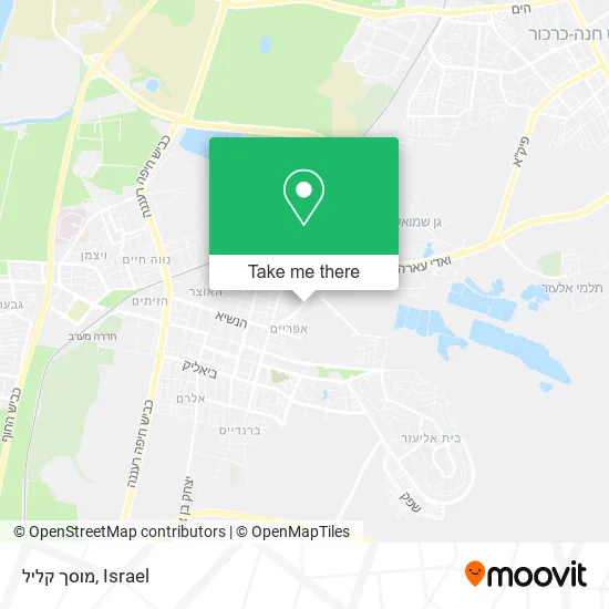 Карта מוסך קליל