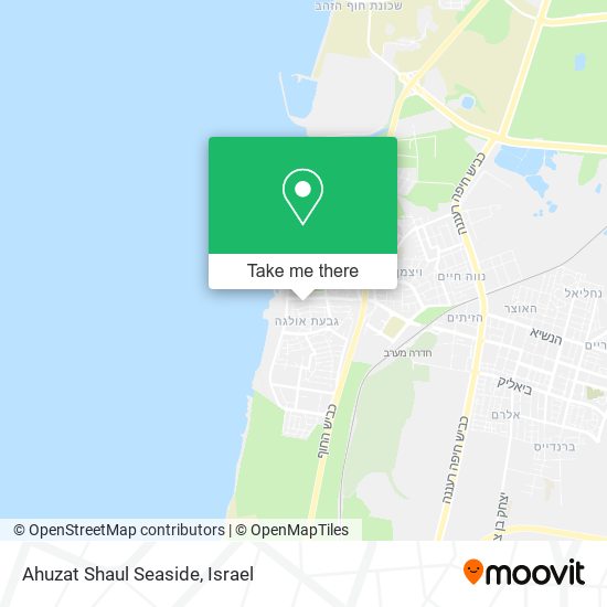 Ahuzat Shaul Seaside map
