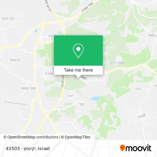 Карта 43505 - יקינטון