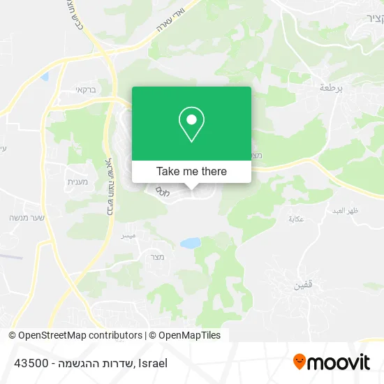 Карта 43500 - שדרות ההגשמה