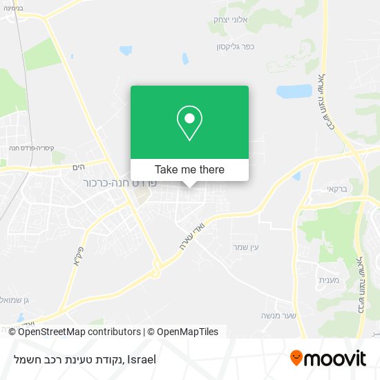 נקודת טעינת רכב חשמל map