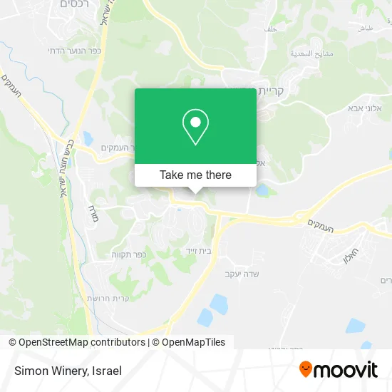 Карта Simon Winery