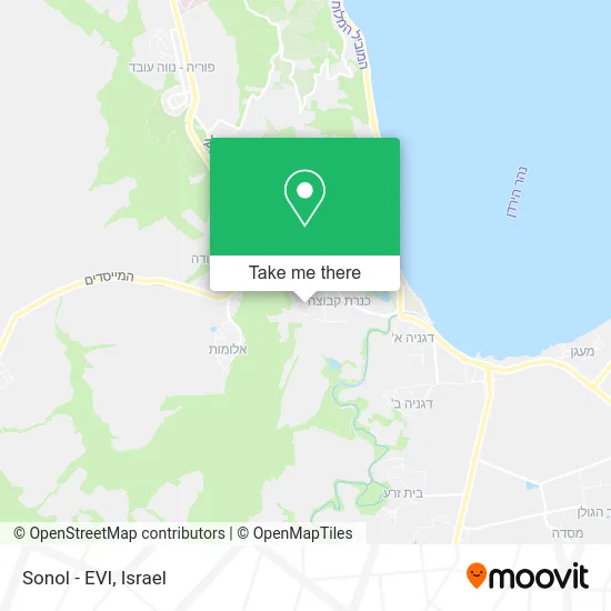 Карта Sonol - EVI