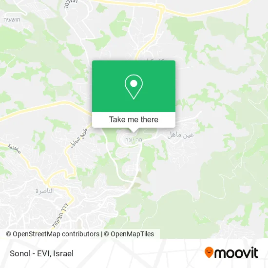 Карта Sonol - EVI