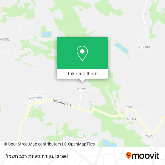 נקודת טעינת רכב חשמל map