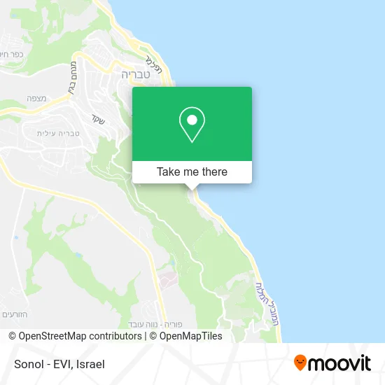 Карта Sonol - EVI