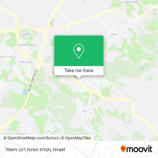 נקודת טעינת רכב חשמל map