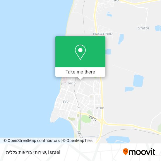 שירותי בריאות כללית map