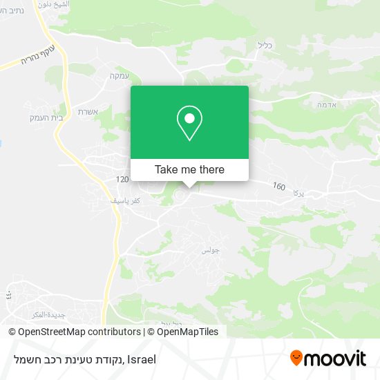 נקודת טעינת רכב חשמל map