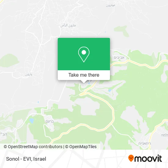Карта Sonol - EVI