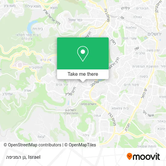 Карта גן המניפה