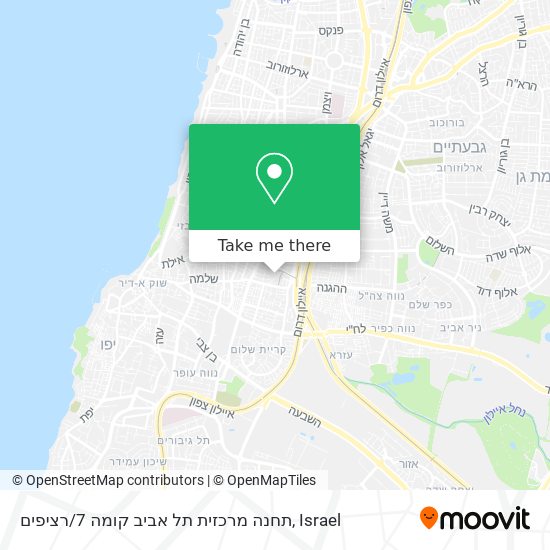 תחנה מרכזית תל אביב קומה 7 / רציפים map