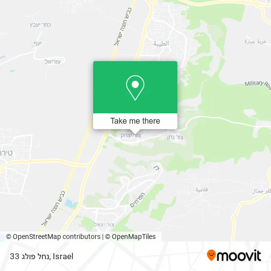 Карта נחל פולג 33