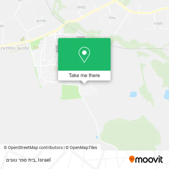Карта בית ספר גוונים
