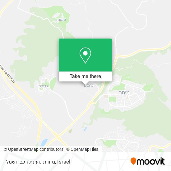 נקודת טעינת רכב חשמל map