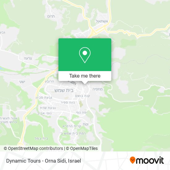 Карта Dynamic Tours - Orna Sidi