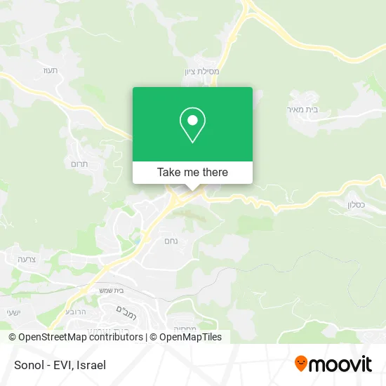 Карта Sonol - EVI