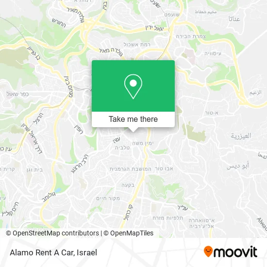 Карта Alamo Rent A Car