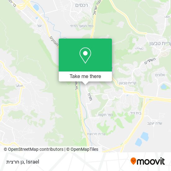 Карта גן חרצית