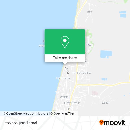 חניון רכב כבד map