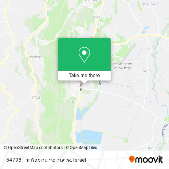 54798 - אליעזר פרי טרומפלדור map