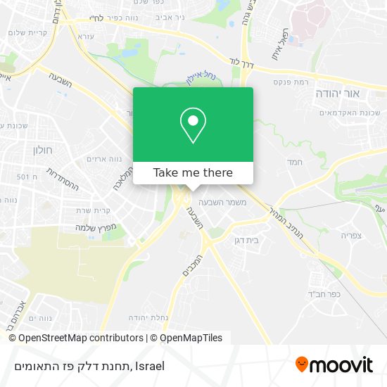 תחנת דלק פז התאומים map