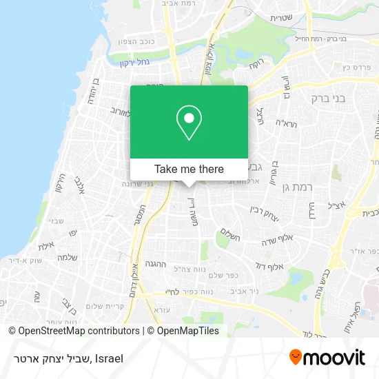 Карта שביל יצחק ארטר