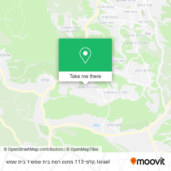 קלפי 113 מתנס רמת בית שמש ד בית שמש map