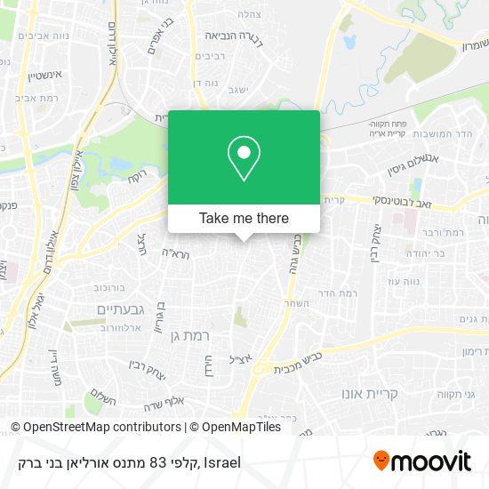 קלפי 83 מתנס אורליאן בני ברק map