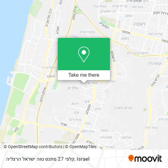 קלפי 27 מתנס נווה ישראל הרצליה map