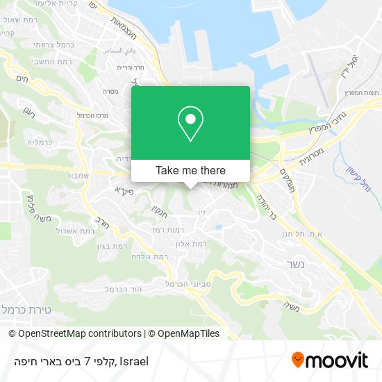 קלפי 7 ביס בארי חיפה map