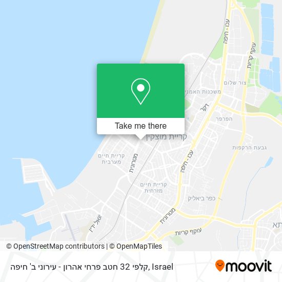 קלפי 32 חטב פרחי אהרון - עירוני ב' חיפה map