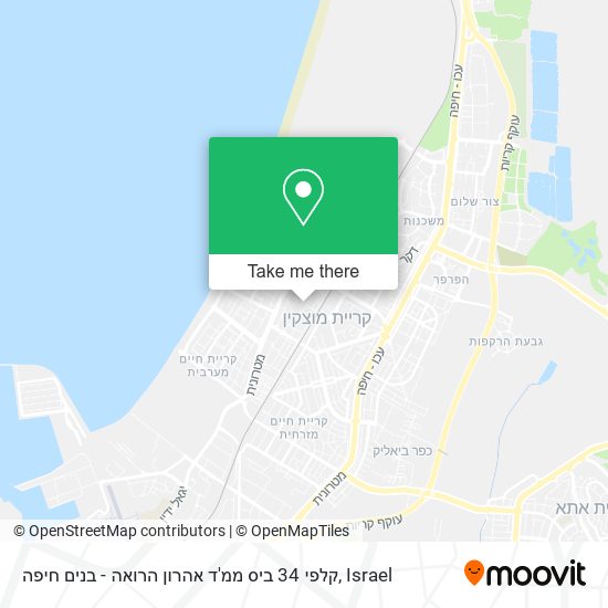 Карта קלפי 34 ביס ממ'ד אהרון הרואה - בנים חיפה