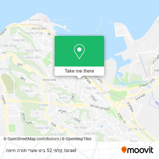 קלפי 52 ביס שערי תורה חיפה map