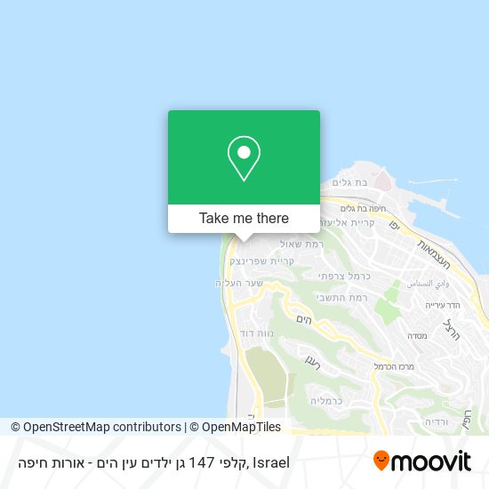 Карта קלפי 147 גן ילדים עין הים - אורות חיפה